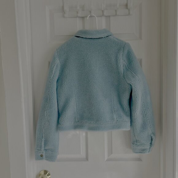 Whiteroom + Cactus Blue Sherpa Full Zip Jacket - Picture 2 of 4